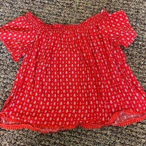 Off the shoulder shirt